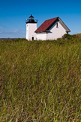 Long Point Lighthouse Surrounded By Beach Grass on Cape Cod